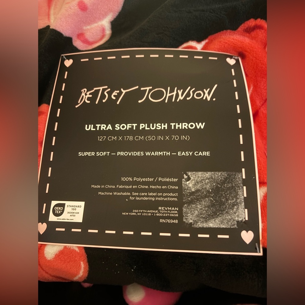 Betsey Johnson Ultra Soft Plush Throw